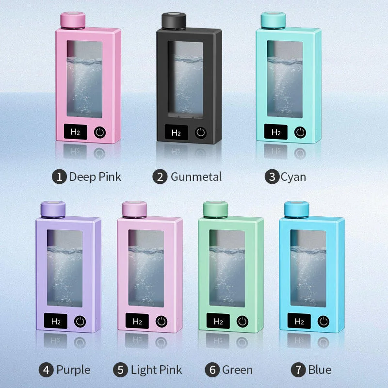 Top Rated Hydrogen Water Bottle Rechargeable PEM Electrolysis H2 Ionizer Maker for Outdoor Sports and Daily Wellness Living