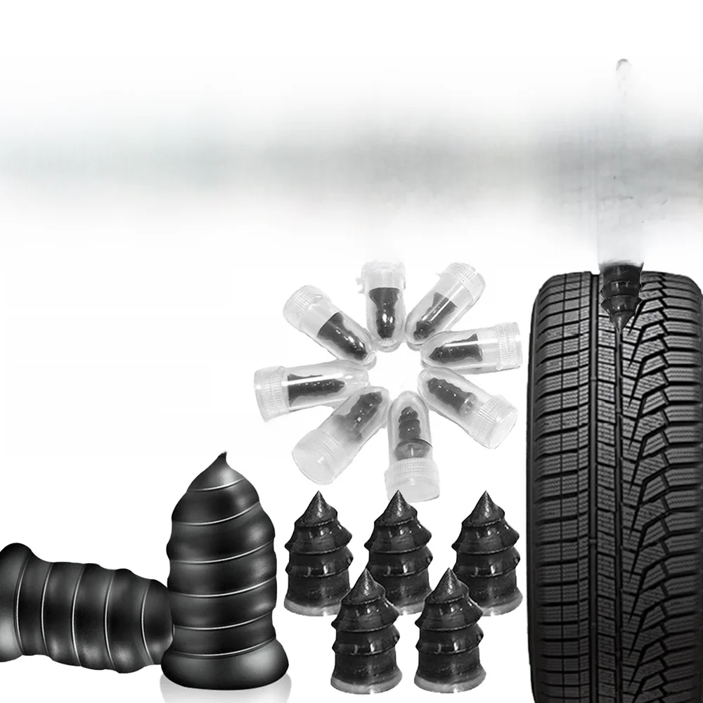 AliExpress 10/20/30pcs Car Vacuum Tyre Repair Nail Set Motorcycle Tire Puncture Repair Kit for Auto Bike Tubeless Tire Repair Rubber Nails