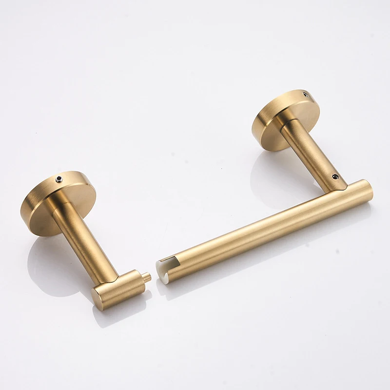 Tissue Roll Holder Wall Mounted Funny Toilet Paper Holder Spare Organizer Bathroom Roll Holder Kitchen Toilet Paper Holder Gold