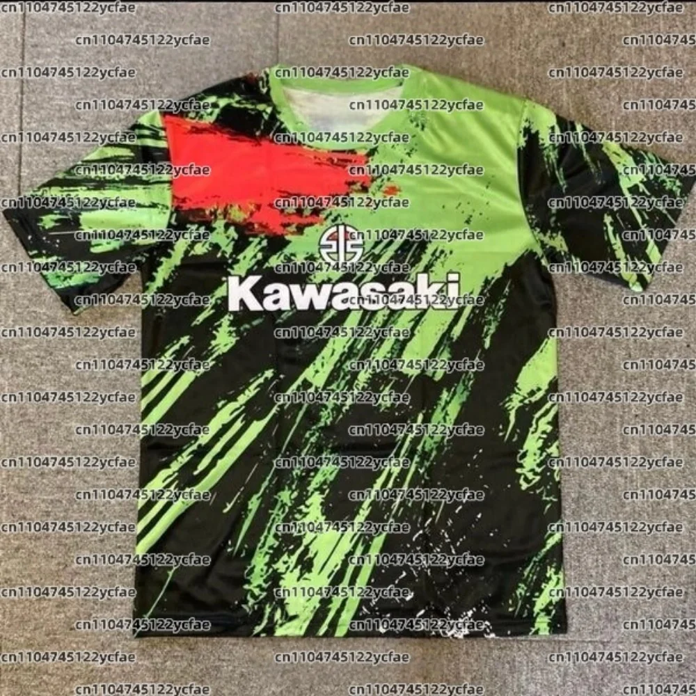 

Kawasaki Autumn New Quick-drying Breathable, Fashionable Sporty Outdoor Adult Men's Mountain Trail Cycling Short-sleeved T-shirt