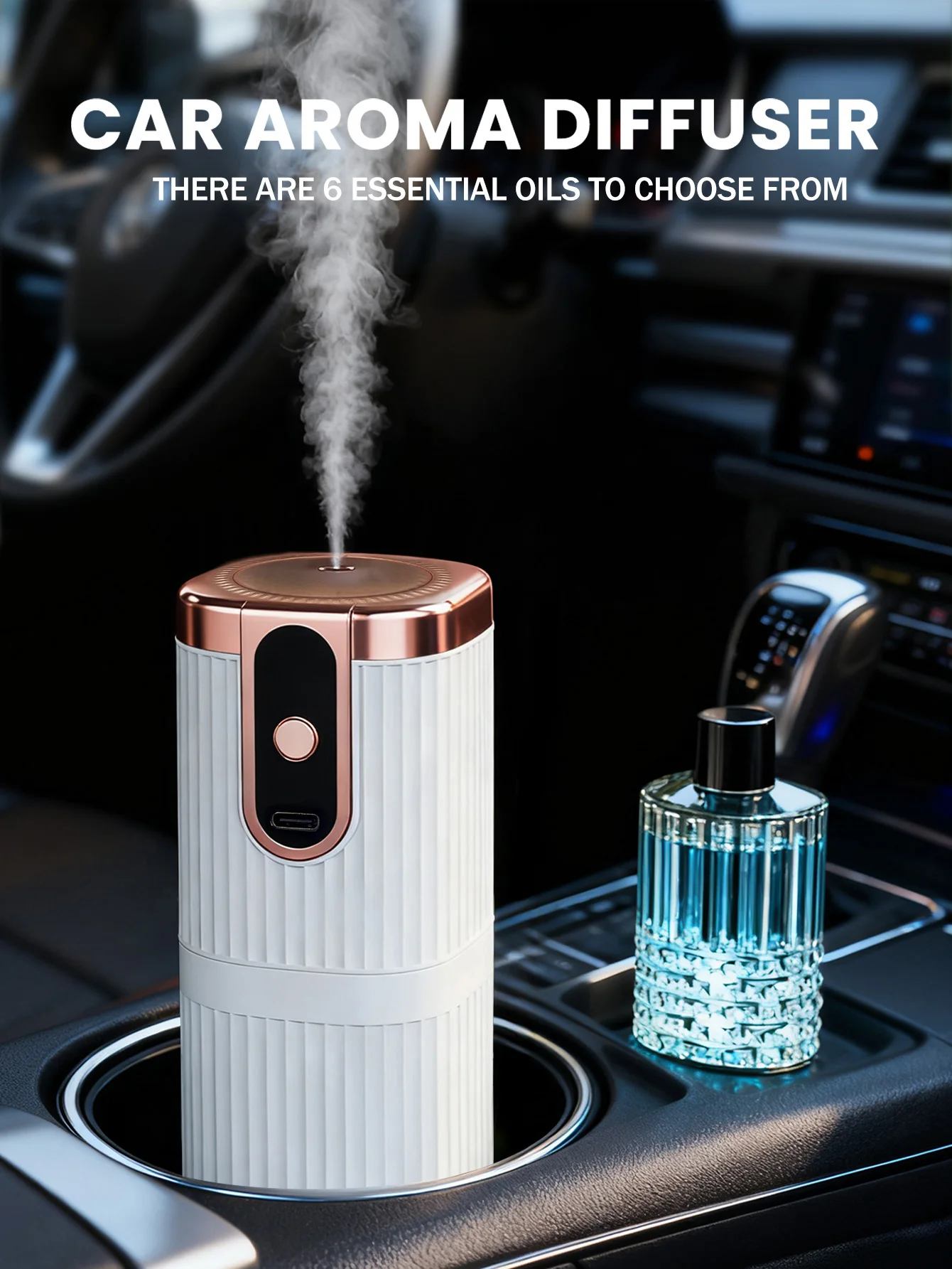 Rechargeable Mini Essential Oil Diffuser 5 Gear Aromatherapy Machine Large Mist Air Humidifier For Home Car Office Use image 4