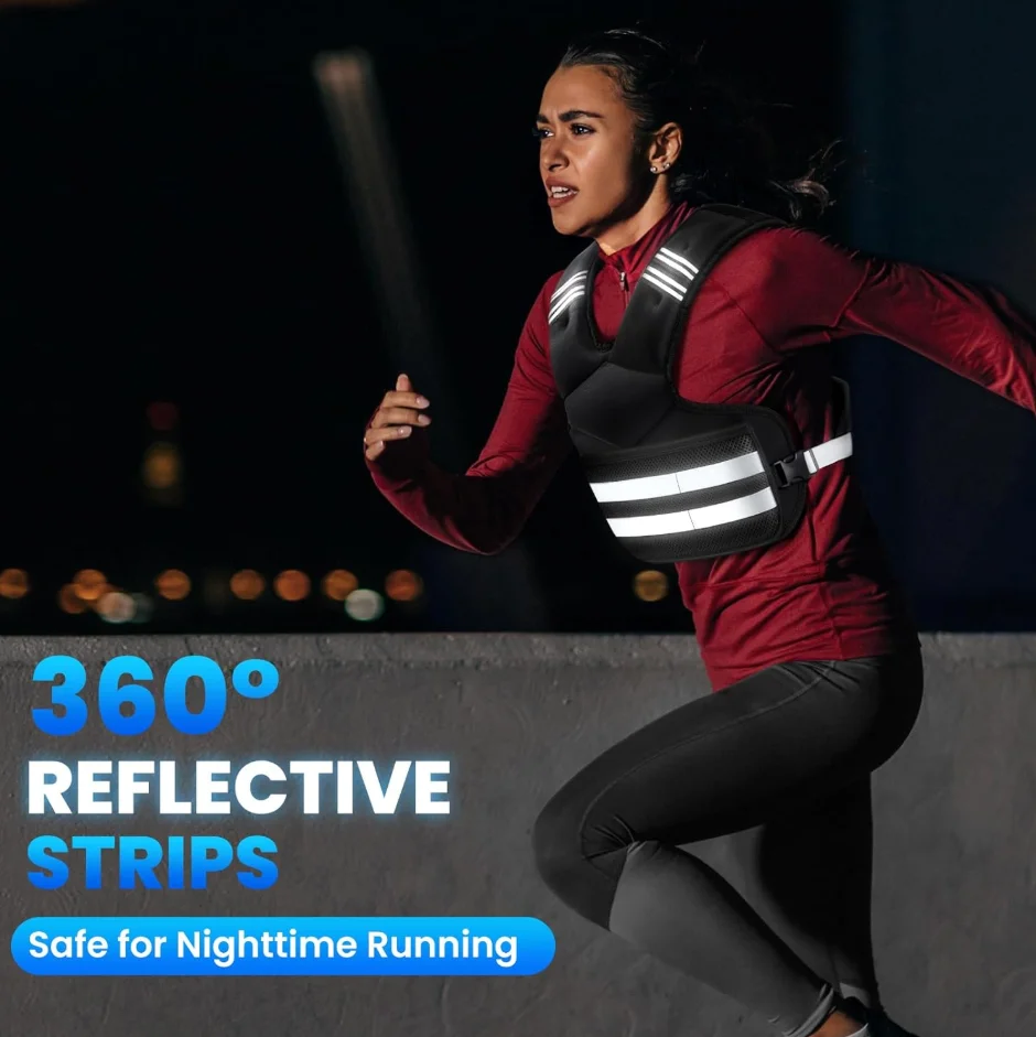 Reflective Detachable Weight T - Crossfit Weight Vest ulasan dan harga