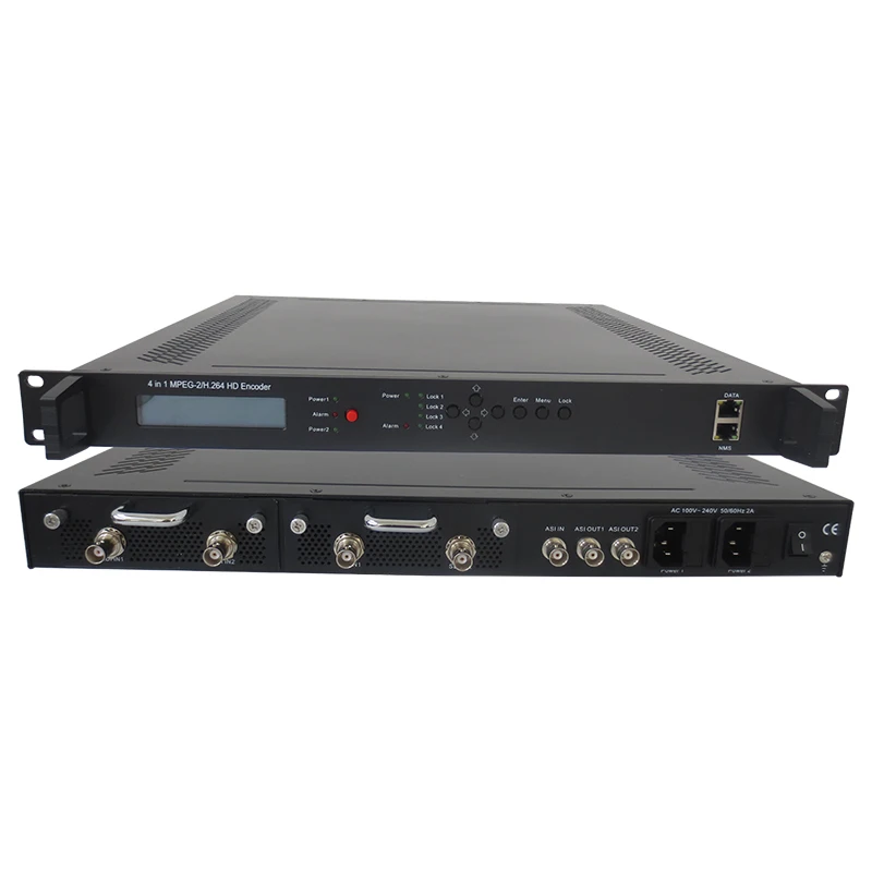 CATV DVB  HDMI-compatible H264 Mpeg2 4 Channel SD SDI TO IP Video IPTV ASI Output Encoder For Digital Headend