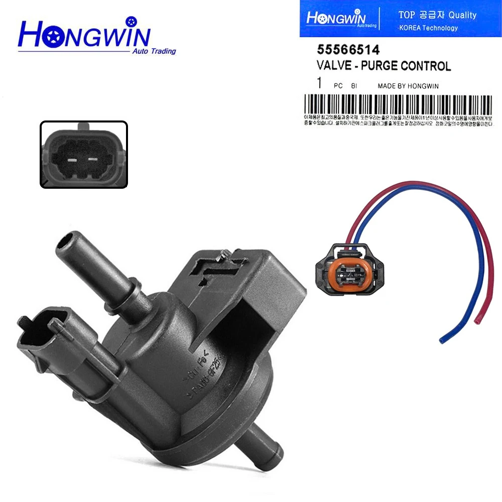 55566514 0280142486   Wtyczka zaworu elektromagnetycznego oczyszczania pochłaniacza oparów do Chevrolet Aveo Cruze Opel Adam Astra J Corsa Hauxhall 2014-2020
