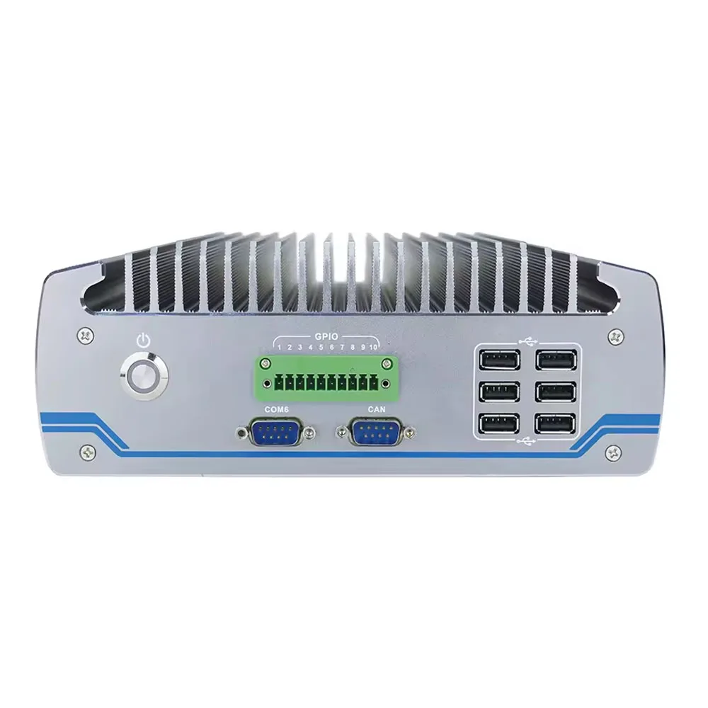Computadora industrial sin ventilador Partaker I3 6100T I5 6500T I7 6700T con 2 Lan y 6 COM compatible con CAN Bus para uso médico y automatización