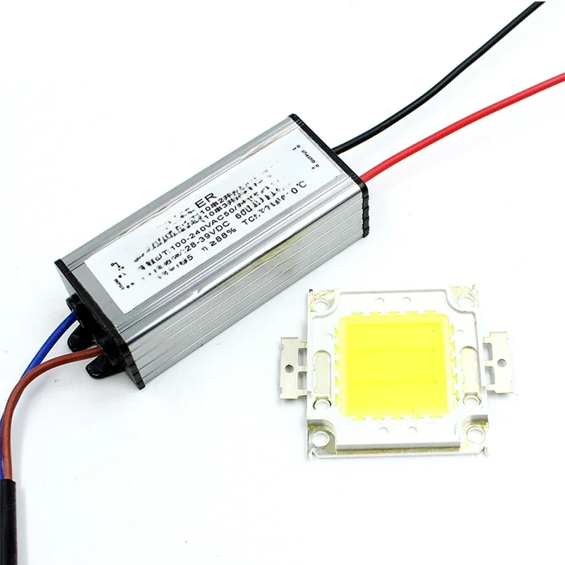 1Zestaw Real Watt 10W 20W 30W 50W COB LED Zintegrowany układ lampy z sterownikiem zasilania LED Do reflektorów LED Światło punktowe — zdjęcie 2