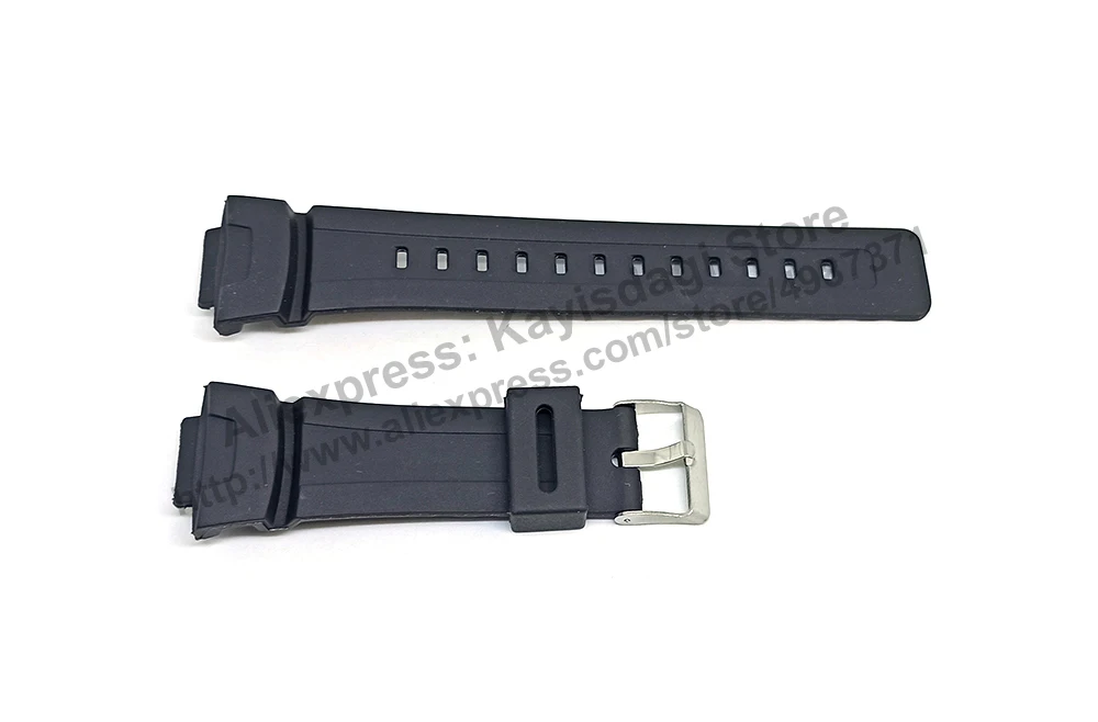 16mm Black Rubber Watch Band / Strap Compatible for Casio G-Shock G-2310 , G-2310BC , G-2310R , G-2400 , GW-2300F , GW-2300FP