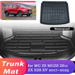 Car Trunk Mat for MG ZS MGZS ZS11 ZX EZS ZST EV 2017~2025 2018 Luggage Rug Tray Waterproof Cargo Boot Pad Liner Cover Accessorie