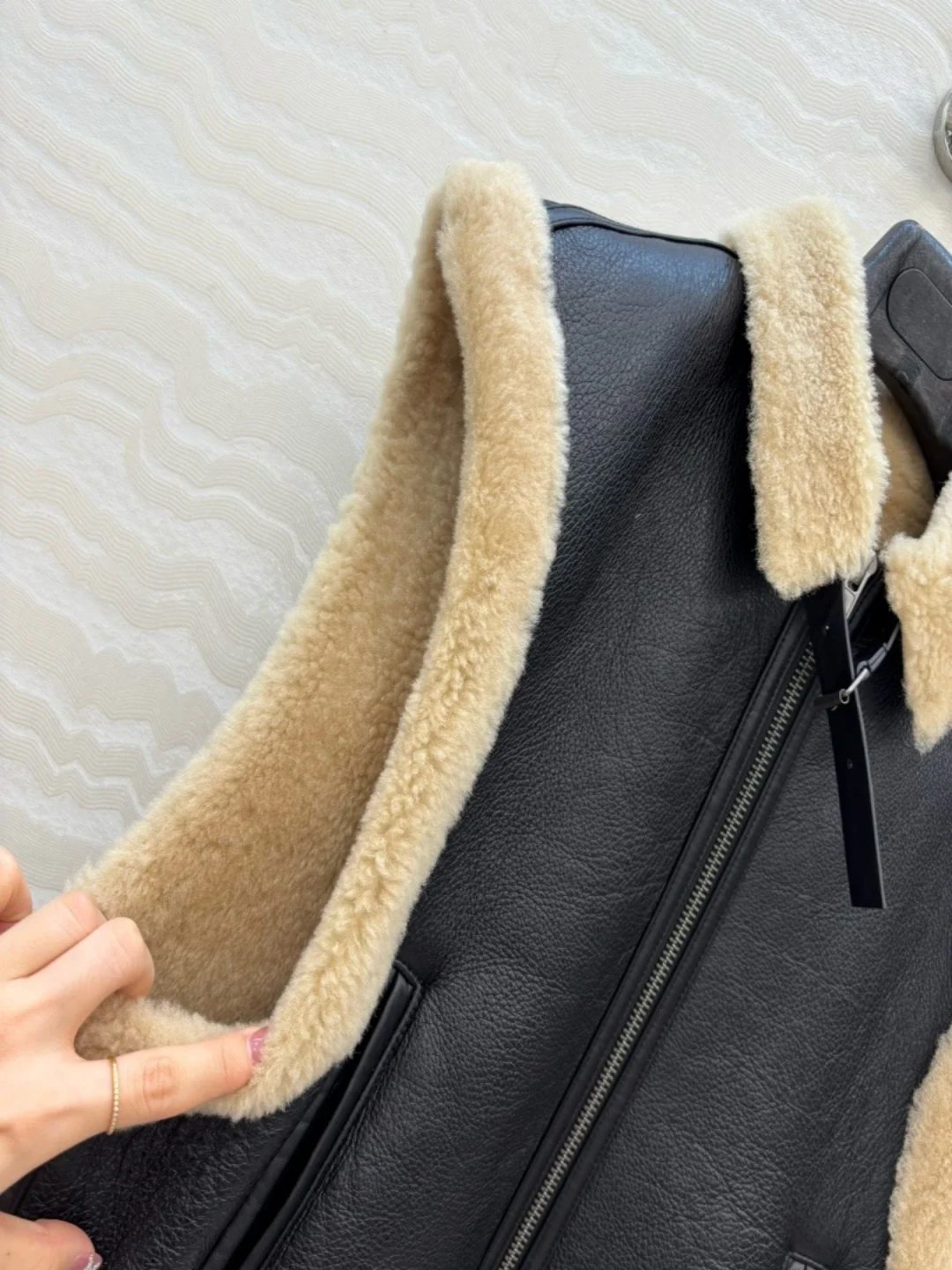 سترة شيرلينغ أصلية، سترة فرو تركية للنساء، جيليه شتوي عتيق، سترة بدون أكمام للجنسين #4