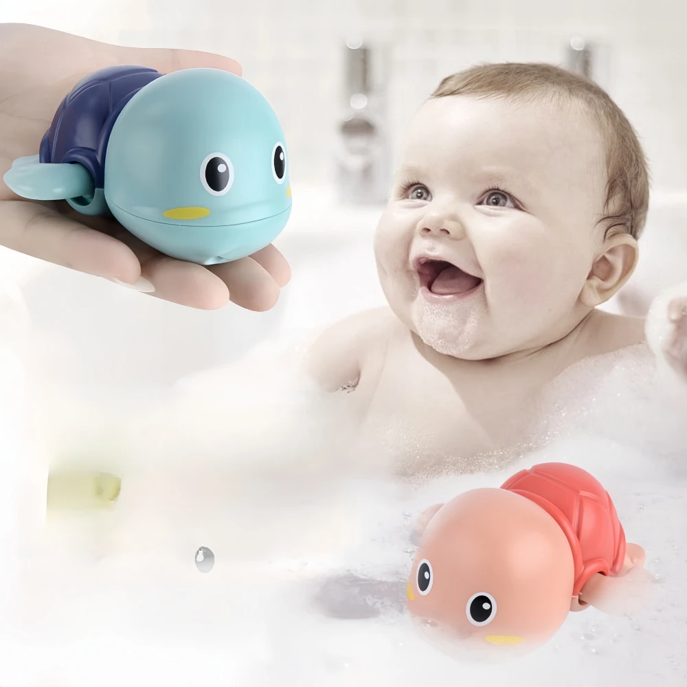 Bath toys, cute little turtles. Battery-free clockwork mechanism. Great for kids to play with in the bath