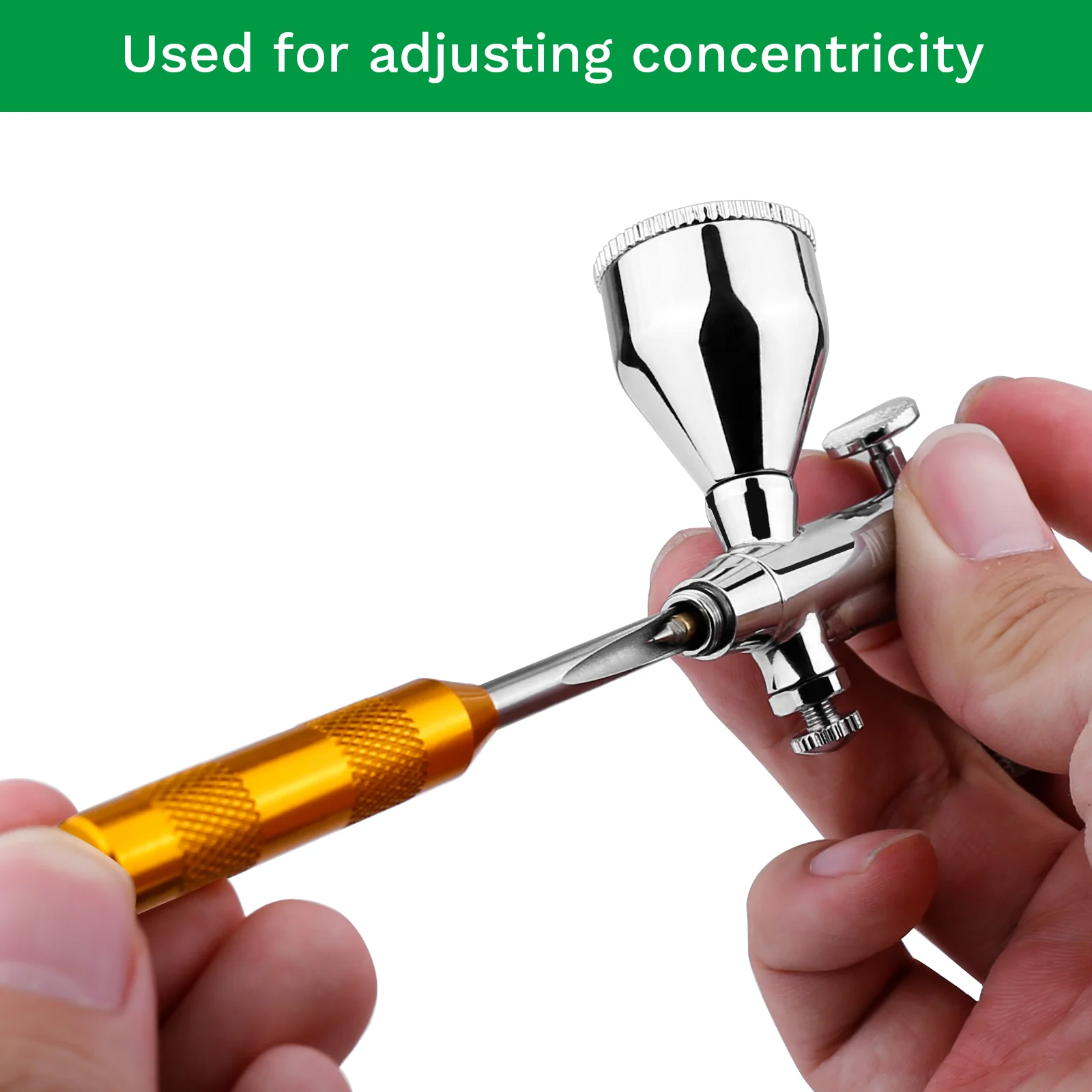 Airbrush nozzle needle tip concentricity centering adjstment tool repair kit for air brush