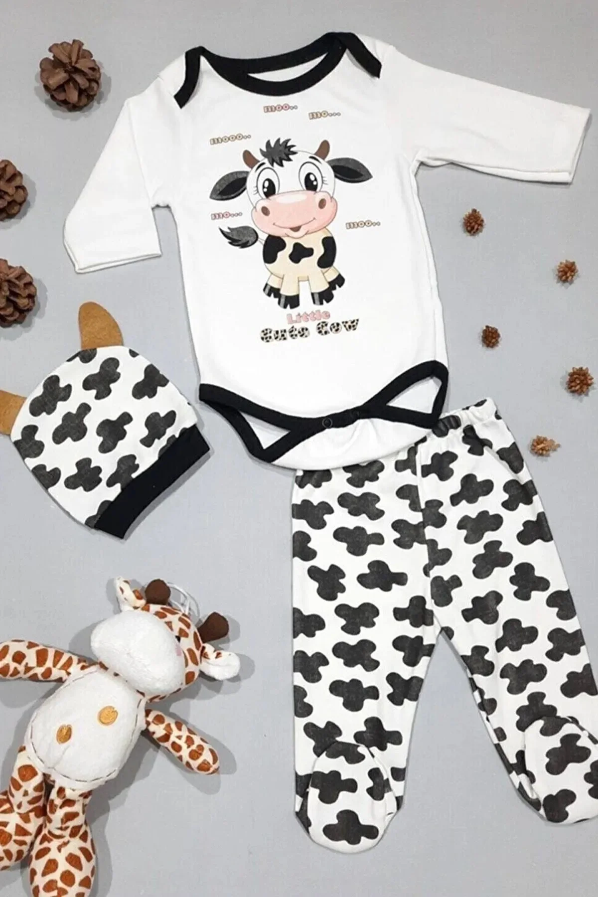 Baby 100% Cotton Duck 3-piece Underwear Bodysuit Set Baby Mom Boy Girl Boy Outfit Unisex New Model Good Quality