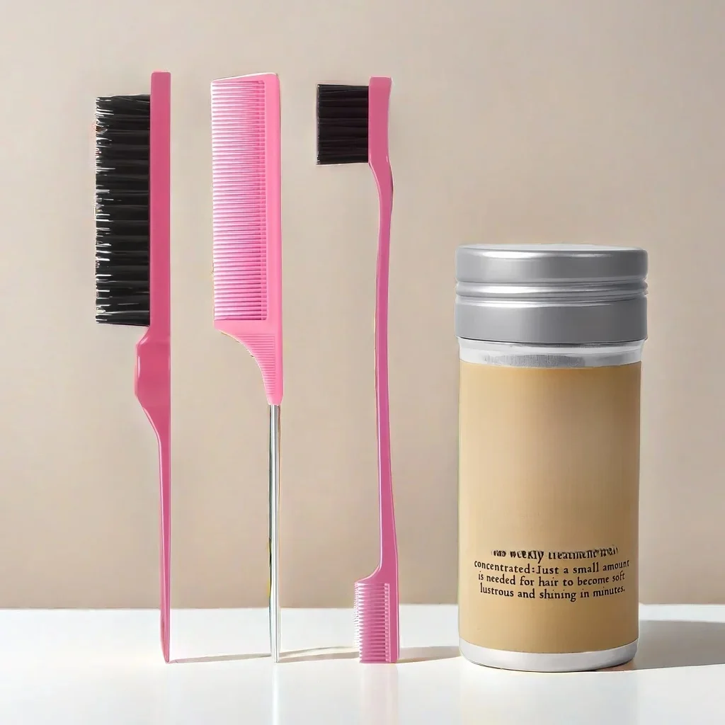 Vrouwen Haar Wax Stick Set met Slick Back Borstels Gel Pommade voor Kinderen Kleine Meisjes Peuter Flyaway Haar Pruik Styling Accessoires - afbeelding 2