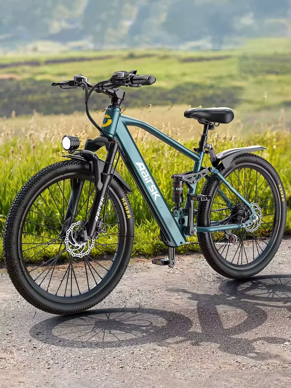 Aairsk GT900 26" All-Terrain E-Bike, 36V 13Ah Akku, 40-60KM Reichweite, 21-Gang 250W Offroad-E-Bike mit NFC-Smart-Lock & Doppel-Federung, Erwachsenen-Mountain-E-Bike 25KM/h