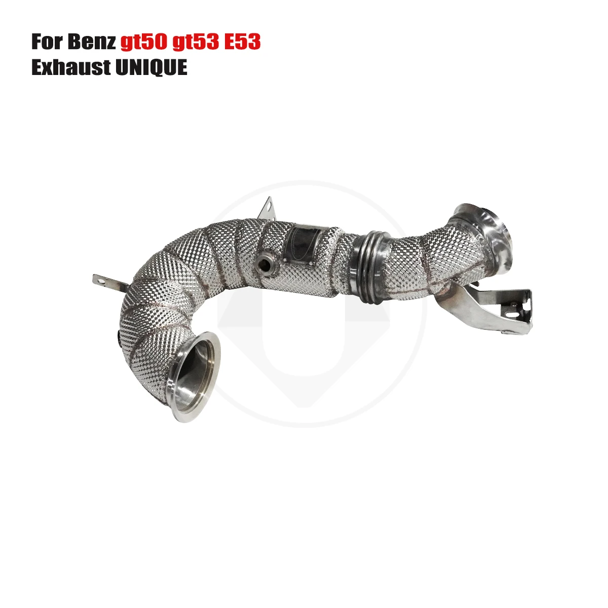 UNIQUE For 2018+ Benz AMG gt50 gt53 E53 3.0T With insulator downpipe With cat/without cat exhaust pipe