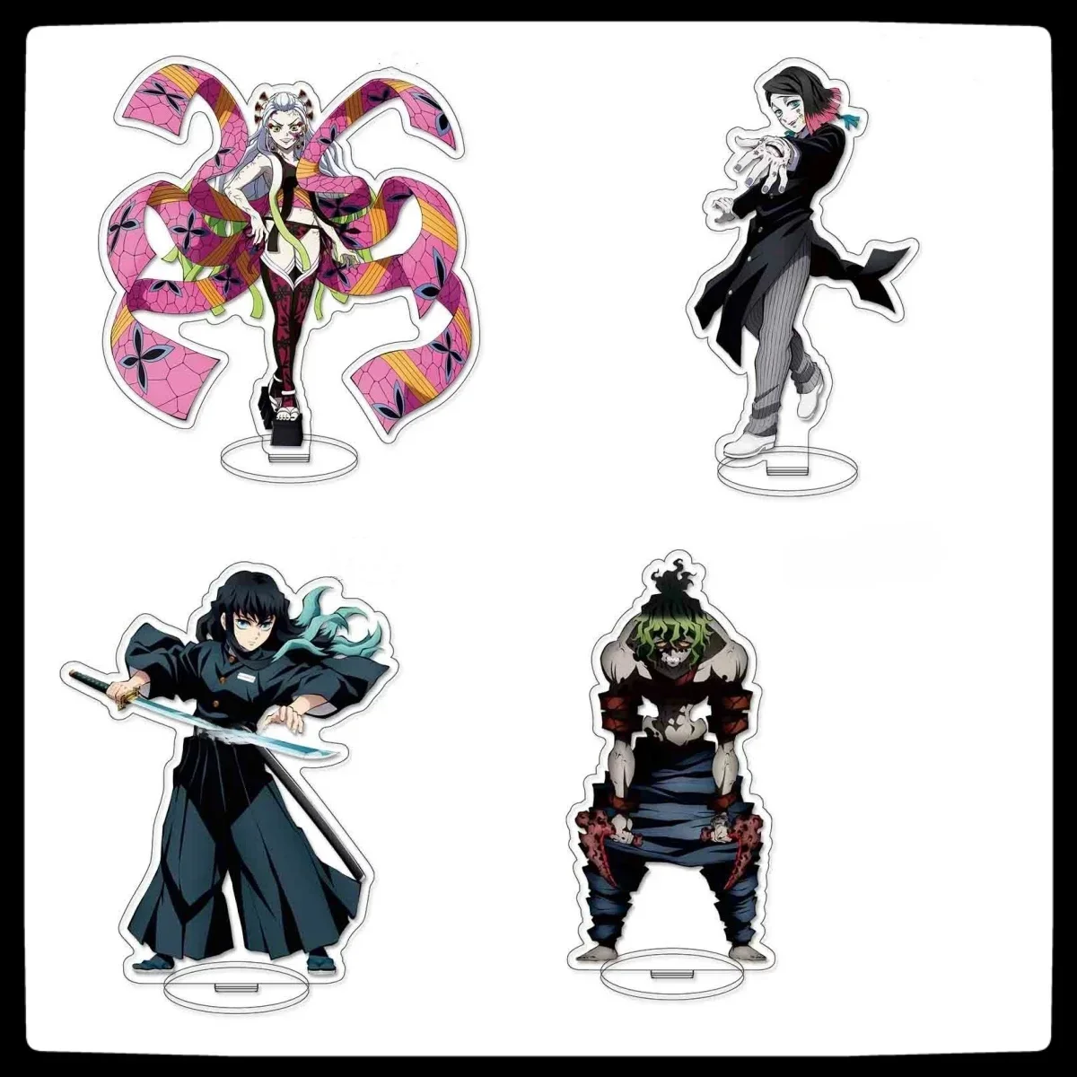 Demon Slayer Season 3 Acrylic Small Stand Nezuko Butterfly Girl Zenitsu Kamado Tanjiro Ornament Doll  Birthday Gift
