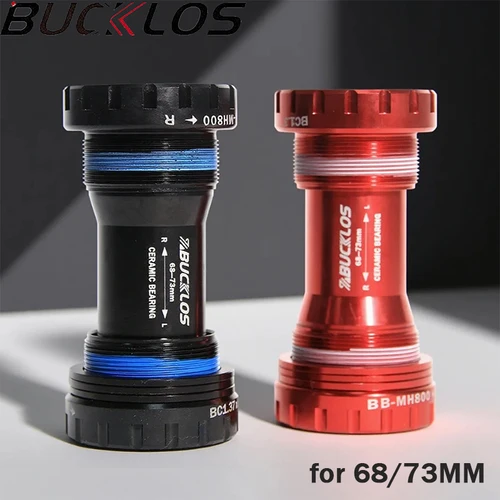 Imagen 1 del producto BUCKLOS rodamiento de cerámica BB68 soporte inferior de bicicleta para SHIMANO BSA 68 soporte inferior BB roscado 68/73 24mm MTB manivela de bicicleta de carretera BB