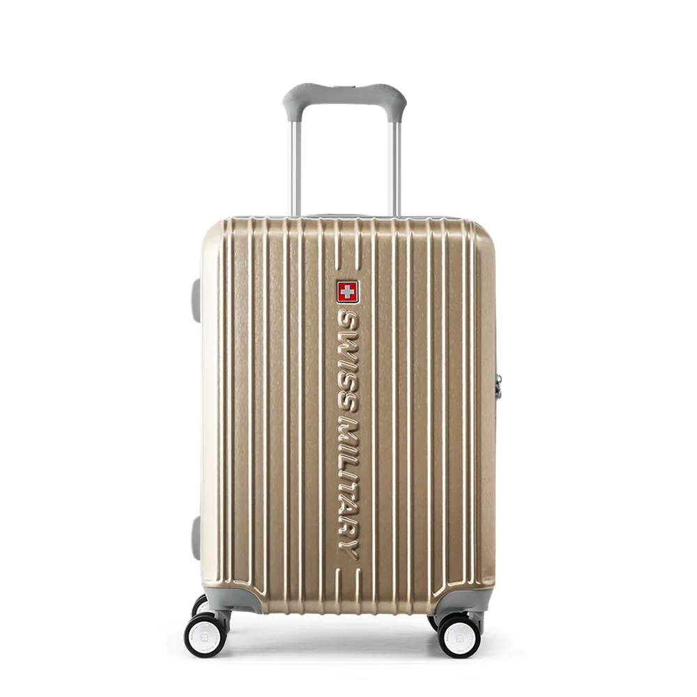 حقيبة سفر صغيرة من البولي كربونات ، حامل أمتعة ، عربة بعجلات ، PC ABS ، قفل TSA ، AM20 ، الجيش السويسري