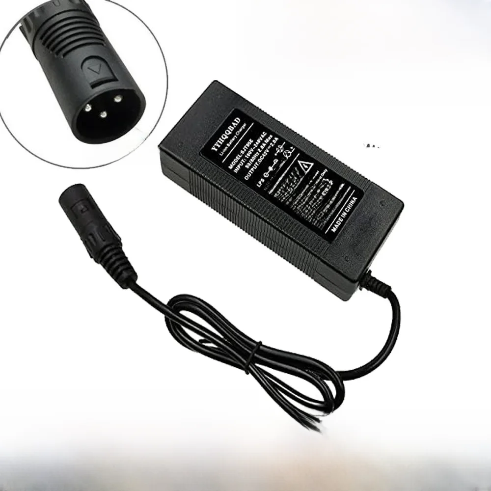 AliExpress YYHQQBAD 36V Charger 42V 2A electric bike lithium battery charger for 36V lithium battery pack with 3-Pin XLR Socket/connector