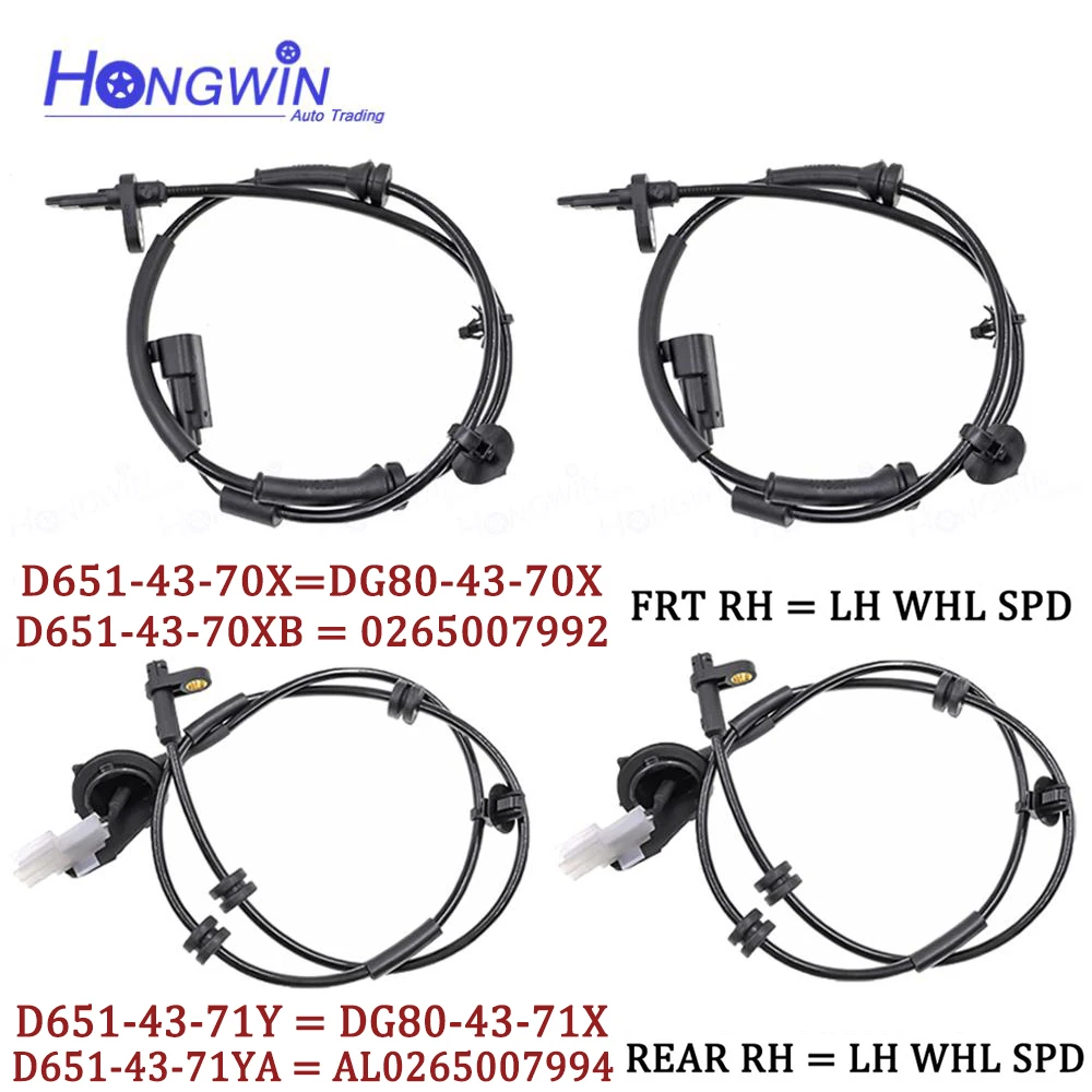 

Front Rear Wheel Speed ABS Sensor For Mazda 2 2011 2012 2013 2014 D651-43-71Y DG80-43-71X D651-43-70XB DG80-43-70X D6514370XB