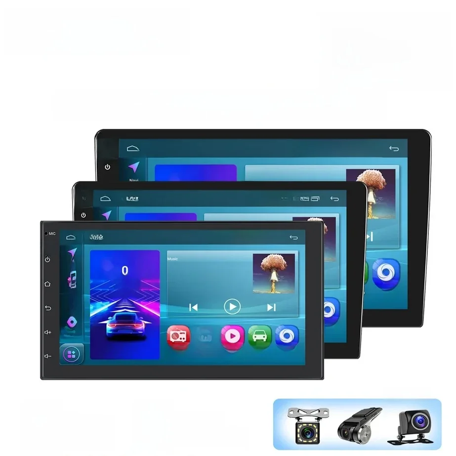 Leekooluu 2 Din 7 9 10 Inch Android Autoradio 2G 64G Universele Multimediaspeler Carplay Android Auto Autoradio Stereo Bluetooth - afbeelding 2
