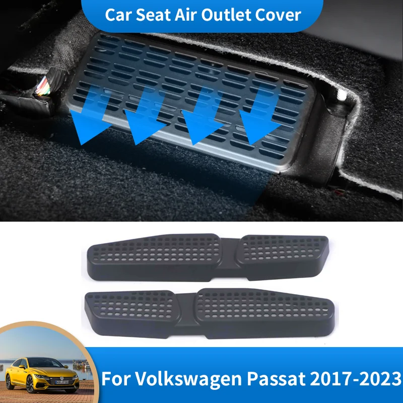 

Car Air Vent Anti-blocking Dust Cover Under Seat Air Conditioning Outlet Cover for Volkswagen VW Passat T-Roc T Roc CC Arteon