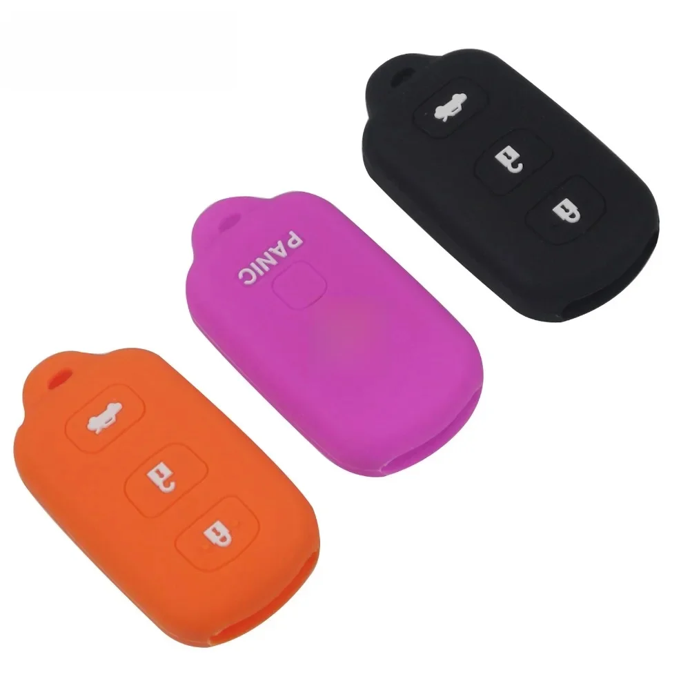 jingyuqin Keyless Entry Remote Skin Silicone Cover dla Toyota Camry Avalon Car Key Fob Case 3+1 Przyciski Uchwyt ochronny — zdjęcie 2