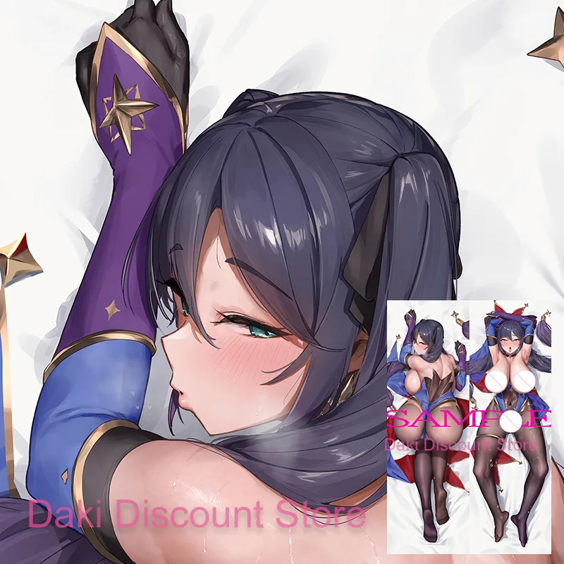 

Dakimakura Mona Genshin Impact Anime Double-Sided Print Life-Size Body Pillow Cover Pillowcase Gift