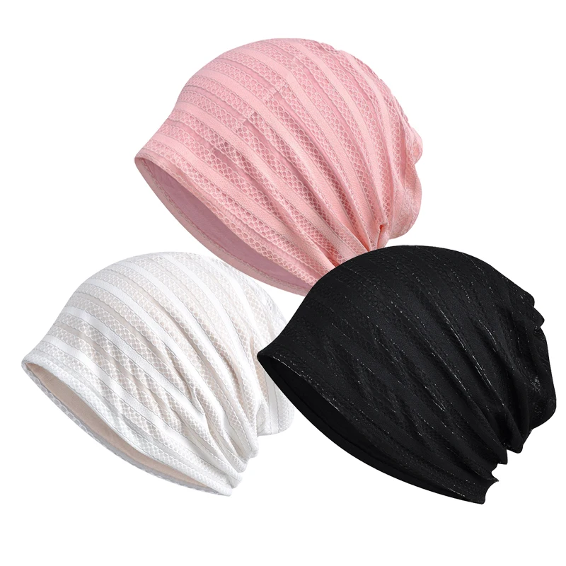 Men's and women's baldheads, soft and warm pile caps, breathable and elastic chemotherapy caps, windproof ski caps