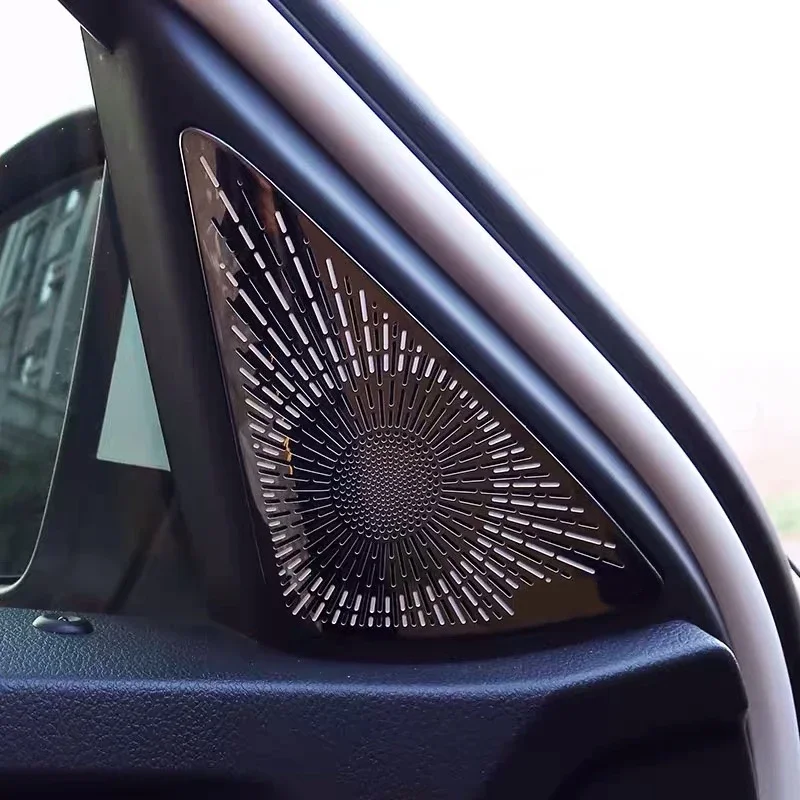 Dla Skoda Kodiaq GT 2017 2018 2019 2020 akcesoria ze stali nierdzewnej wykończenie wnętrza drzwi głośnik Audio naklejka na pokrywę dekoracji — zdjęcie 2
