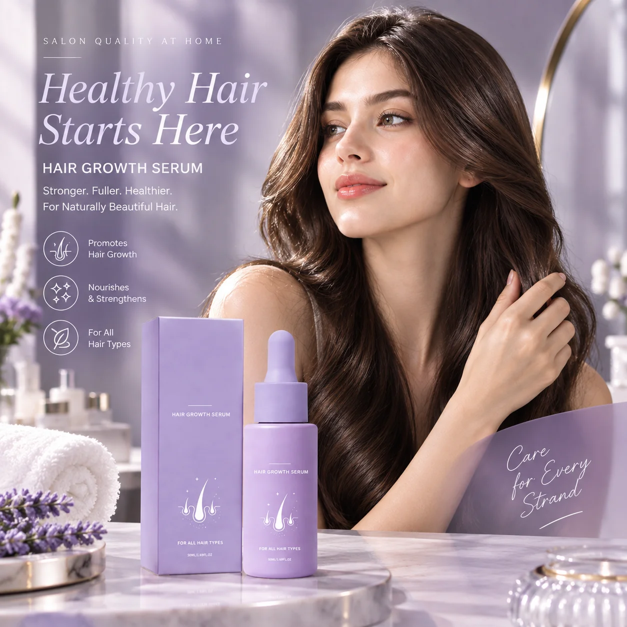 Hair Growth Essence Nourish Scalp Strengthen Hair Roots Improve Thinning Hair Refreshing Non Greasy No Rinse Scalp Care Essence