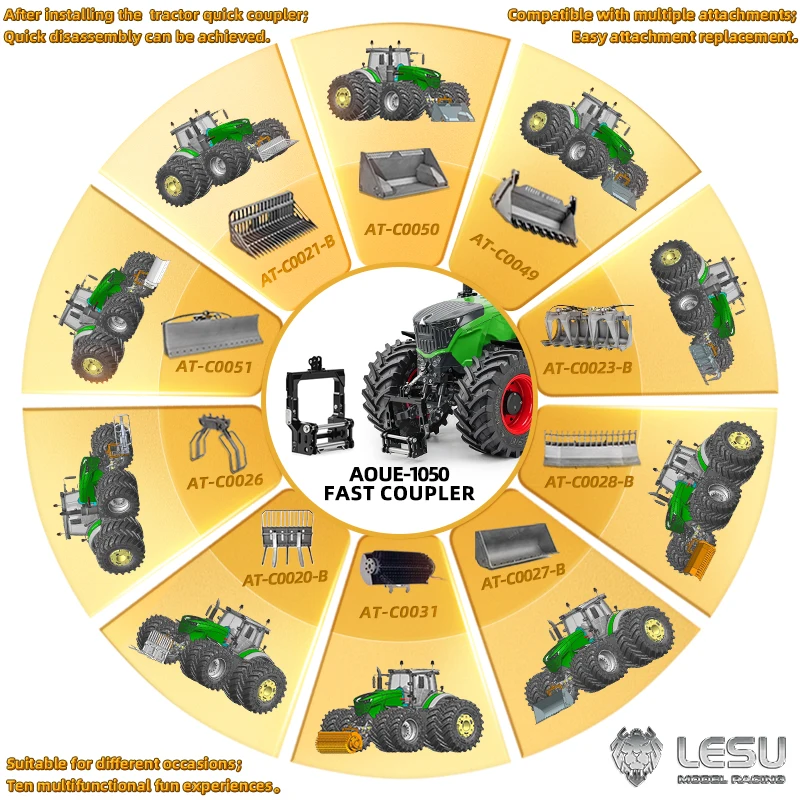 LESU1/14 Aoue-1050 tractor quick release quick release coupler AT-C0065