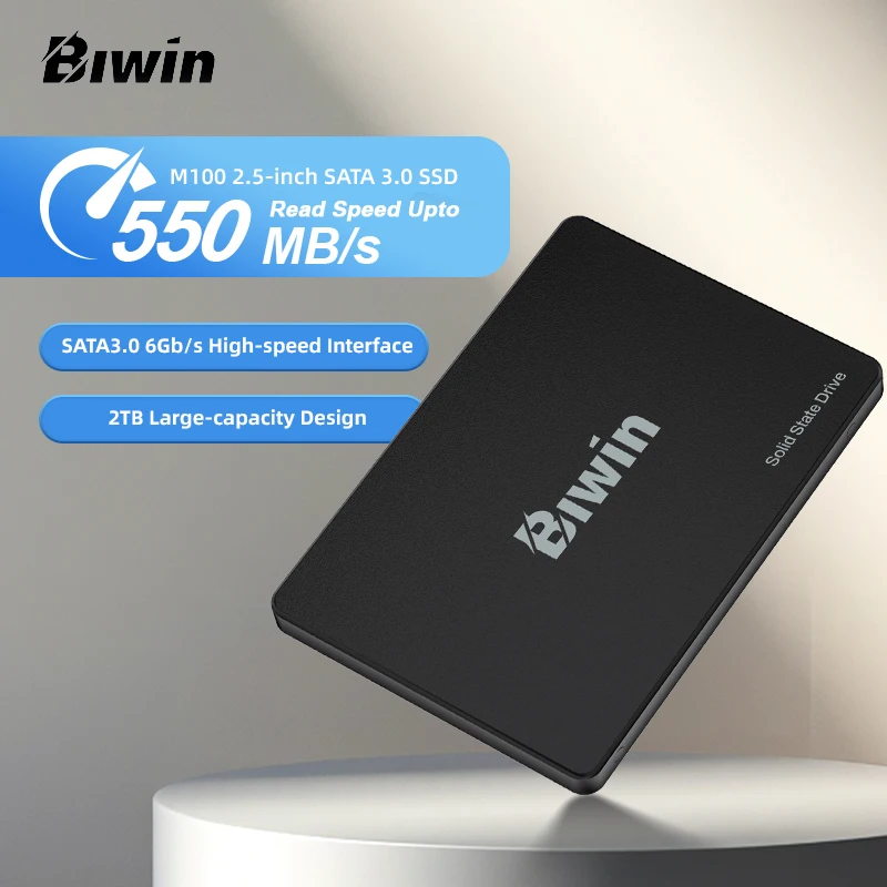 【未使用】Biwin M100 2TB SSD 2.5インチ SATA Biwin M100 2.5 Inch SATA 3 SSD