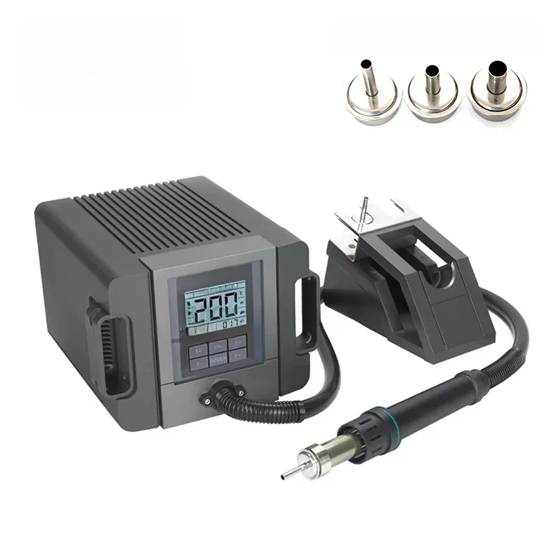 Oryginalna stacja lutownicza QUICK TR1300A na gorące powietrze 1300W inteligentna stacja do rozlutowywania termostatyczne spawanie gorącym pistoletem — zdjęcie 2