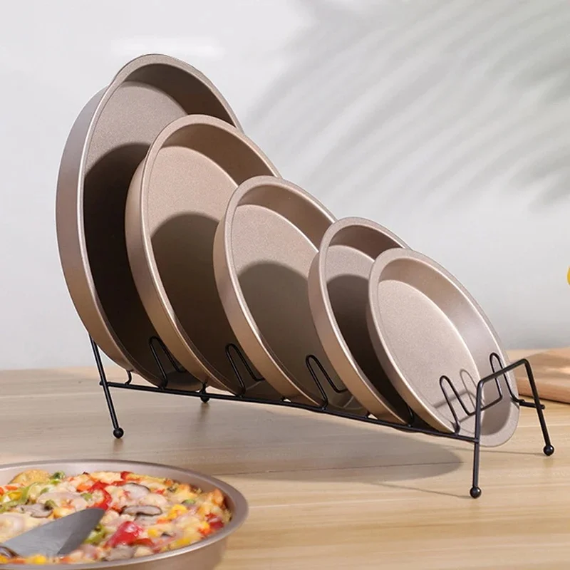 Moule de cuisson antiadhésif pour friteuse à air, pot rond, poêle à escalope, rôtissage, pizza, gâteau, panier, ustensiles de cuisson, accessoires de cuisine, 10 ", 9", 8 ", 7/6