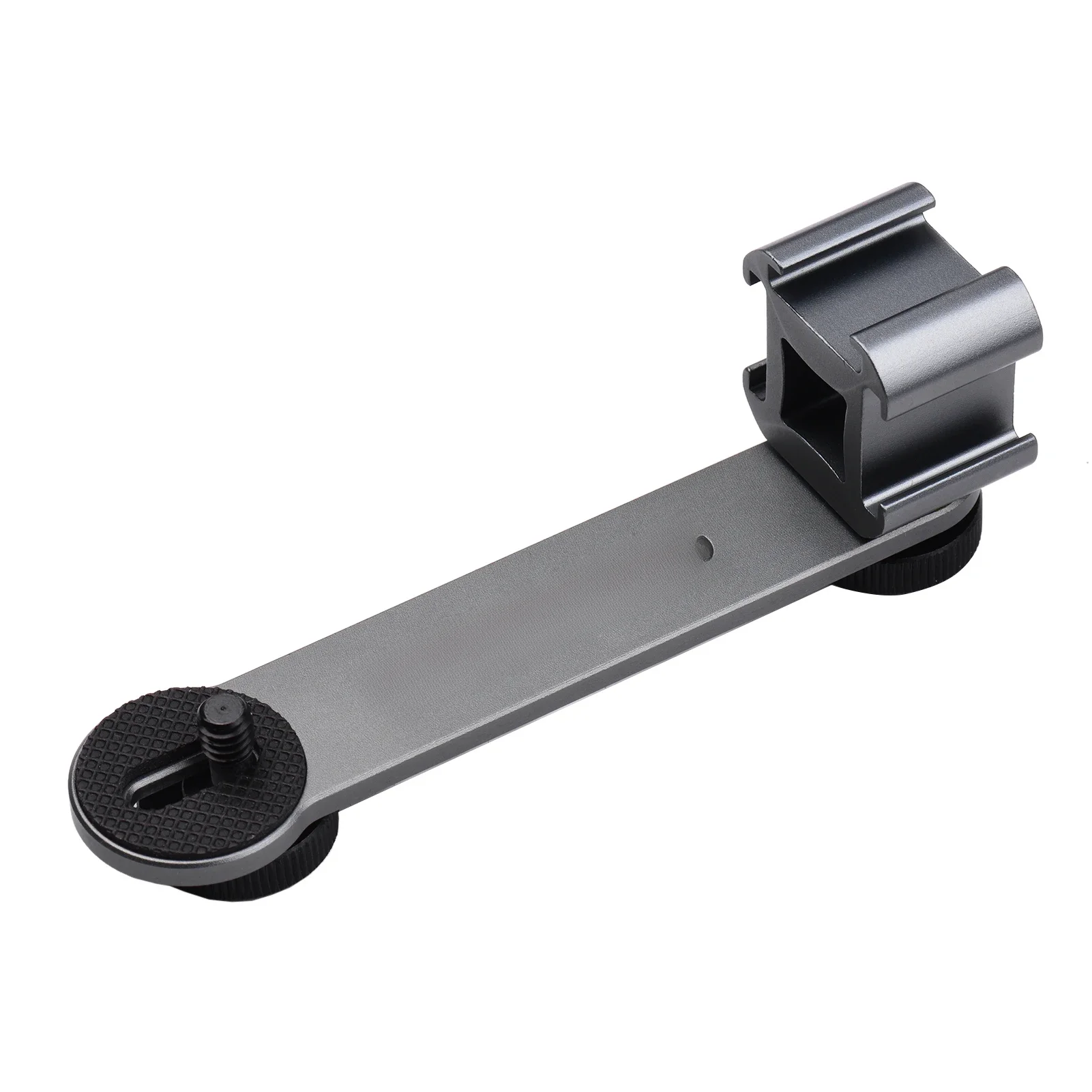 Andoer Cold Shoe Mount Bracket Extension Bar Triple 1/4 Inch & 3/8 Inch Thread for Gimbal Stabilizer Tripod Camera Flash Light — zdjęcie 2