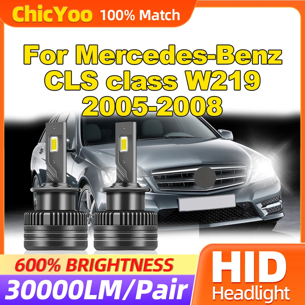 

120W LED Headight Bulbs 30000LM HID Xenon Lamps 6000K White Xenon Lights For Mercedes-Benz CLS class W219 2005-2006 2007 2008