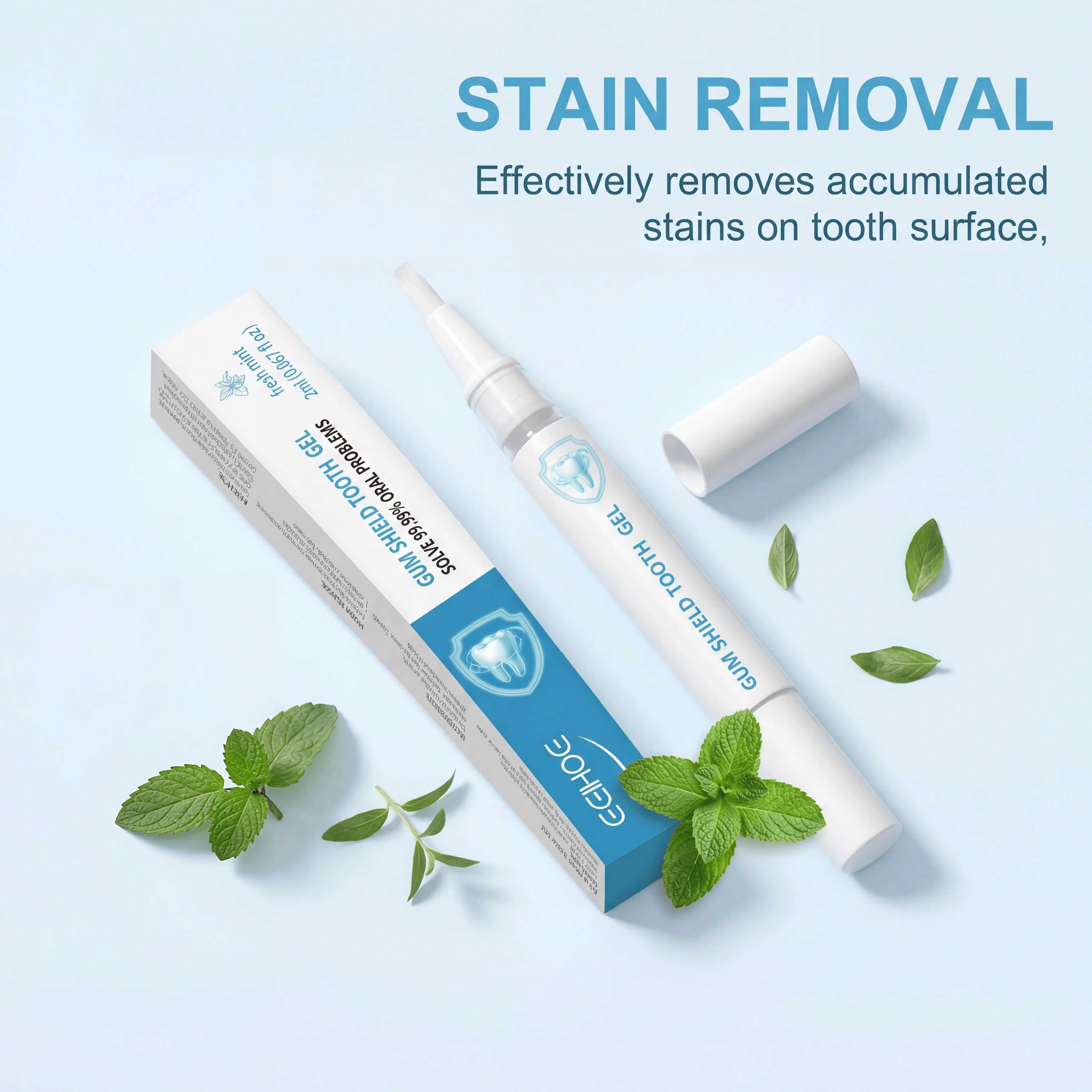 Gum Shield Tooth Gel Pen Gentle Cleaning Stain Removal Anti Cavity Tooth Protection Strengthening Soothing Discomfort Relief Daily Oral Care Gel