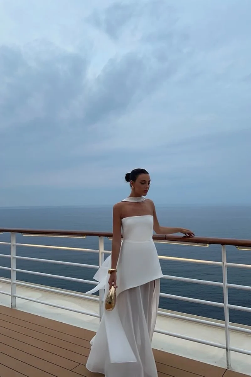 เจสสิก้าสีขาวชุดราตรี Elegant Off-ไหล่ชุดราตรี Mermaid Elegant สุภาพสตรีอย่างเป็นทางการ Vestidos De Fiesta ที่กําหนดเอง