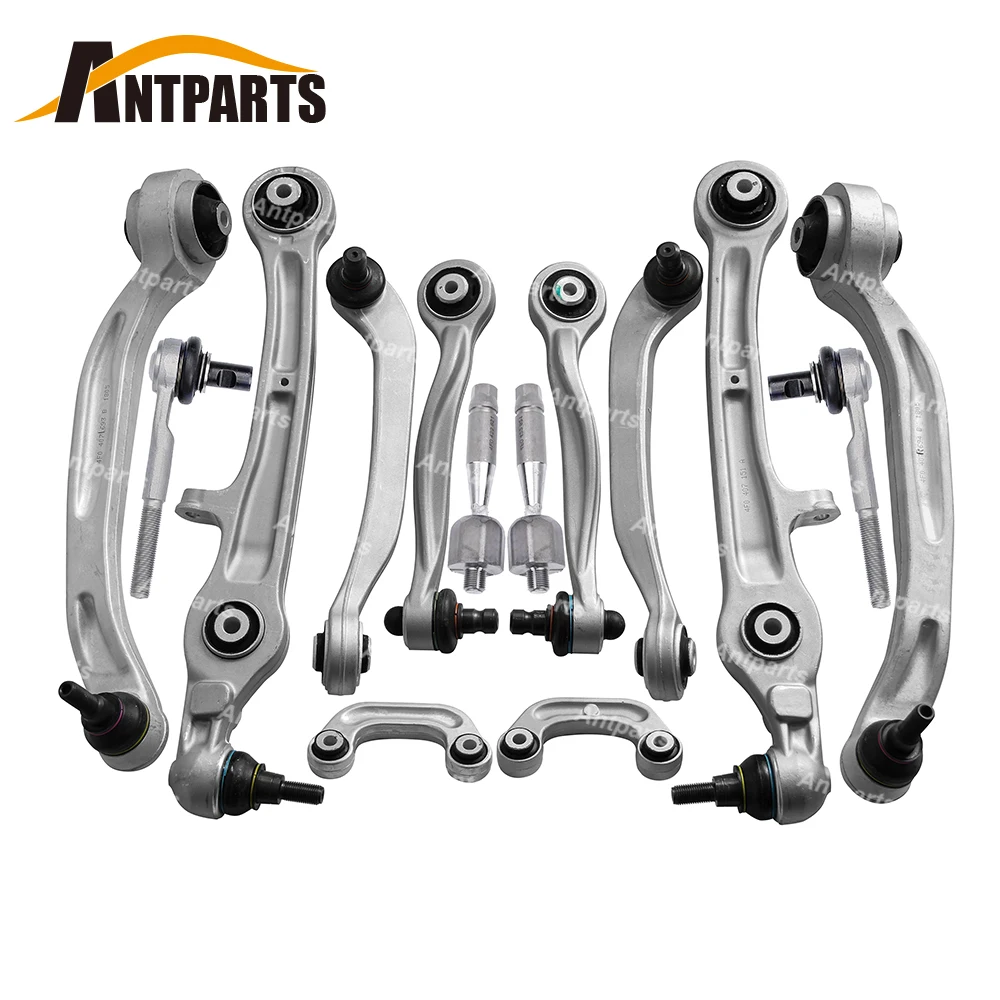 Auto Parts 14Pcs Front Suspension Control Arms Kit For Audi A6 C6 A6L 4F0 4FH 4F5 A6L C6 VW Passat 3B 3B2 3B5 3BG 4E0407505