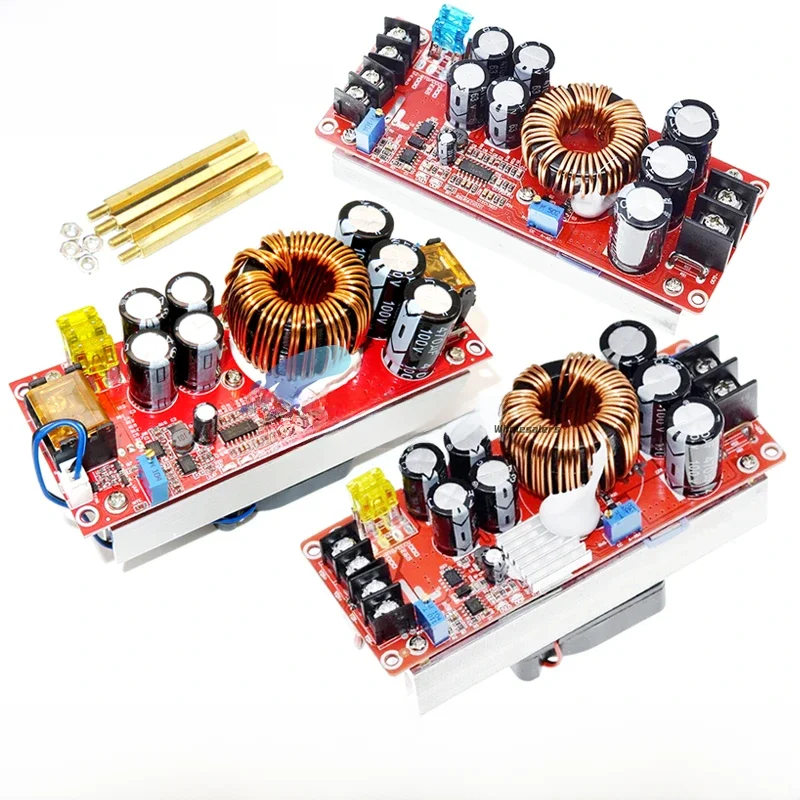1800W 40A 1500W 30A 1200W 20A DC-DC Boost Converter Step Up Moduł zasilacza 10-60V do 12-90V Ładowarka z regulowanym napięciem — zdjęcie 2