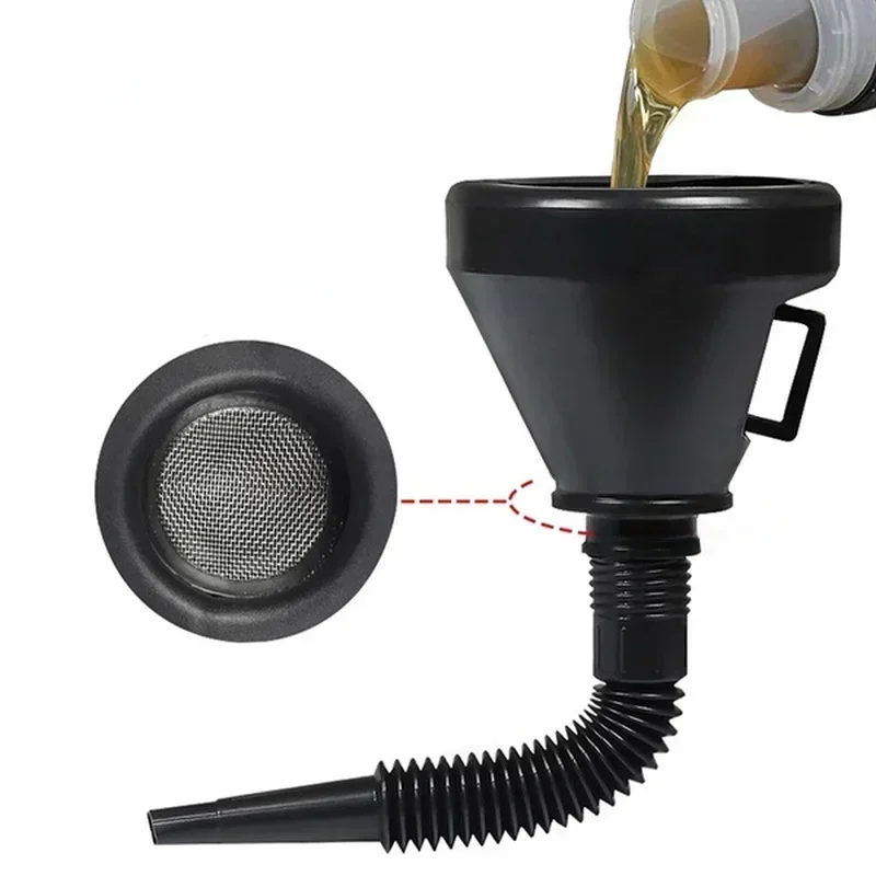 AliExpress 2-In-1 Refueling Funnel with Strainer Can Spout Oil Water Fuel Petrol Diesel Gasoline for Auto Car Motorcycle Bike Truck ATV