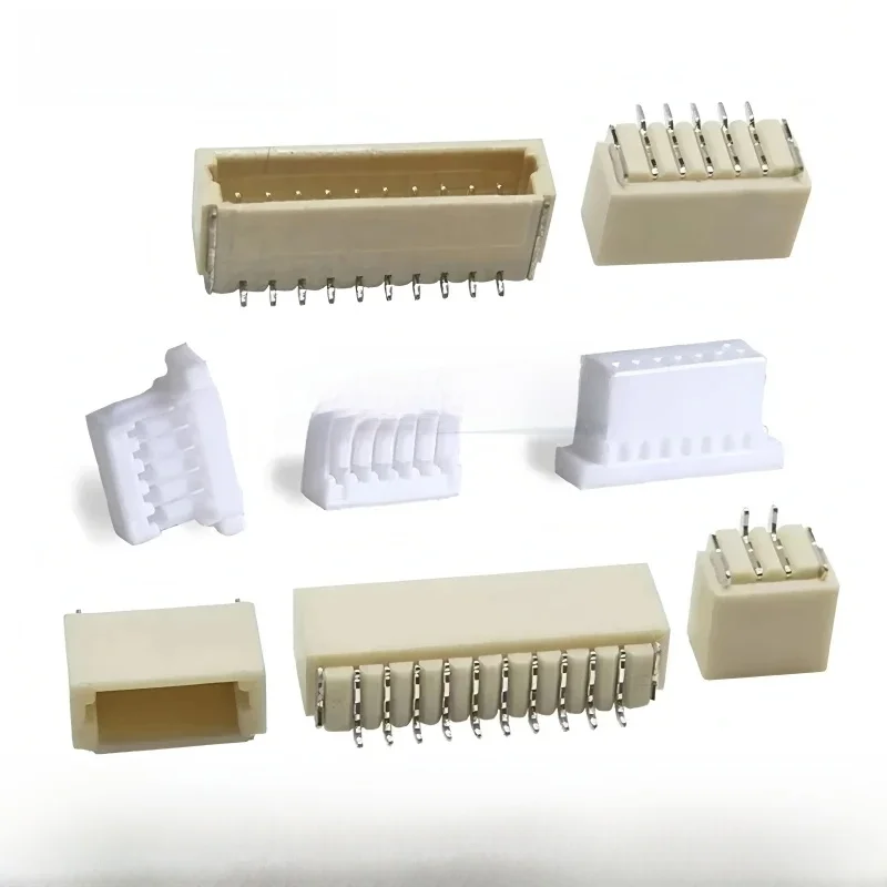 50 pièces SH1.0mm 2P 3P 4P 5P 6P 7P 8P 9P 10P broches JST 1.0MM SMD bornier coque prise mâle + connecteur de fil de prise femelle SMT