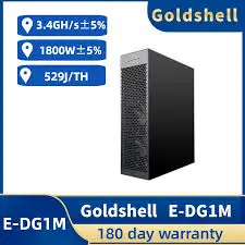 AJ  Goldshell E-DG1M .4G 1800W ALPH Silent Home Miner with PSU. PAY ONLY 50% NOW & 50% After Deliver