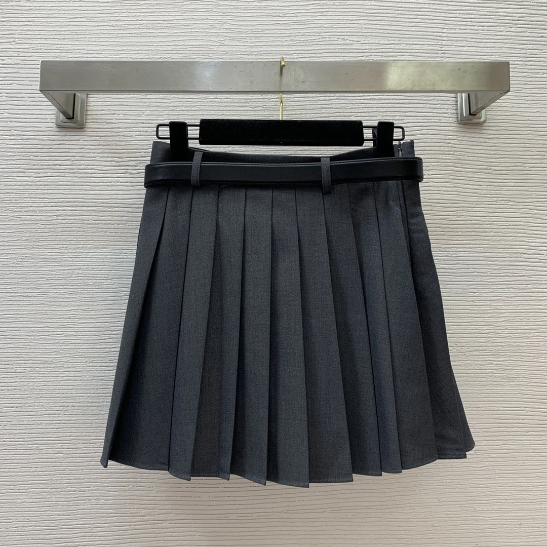 

High quality autumn and winter women's age reducing pleated skirt SU37