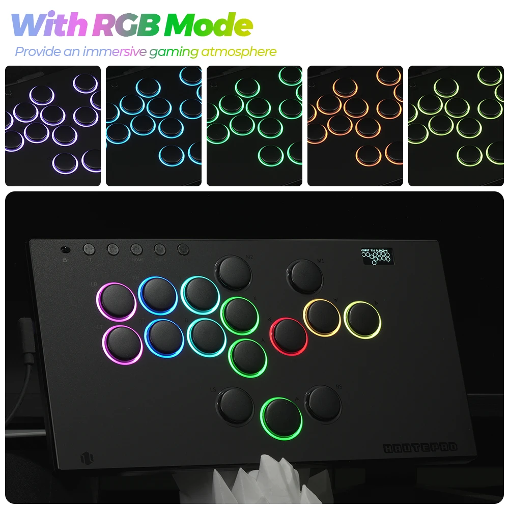 PC用ゲームコントローラー・コンバーター COSMOX HautePad E16 Mirrored Haute42 COSMOX HautePad E16 Mirrored | 左右反転レイアウト | レバー