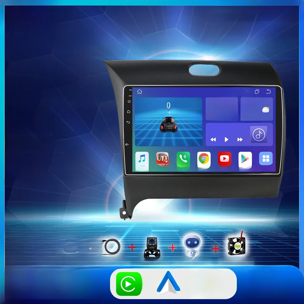 Hizpo 9 "android 12 autoradio für kia cerato 3 k3 2014-2018 multimedia 2din gps navigation carplay