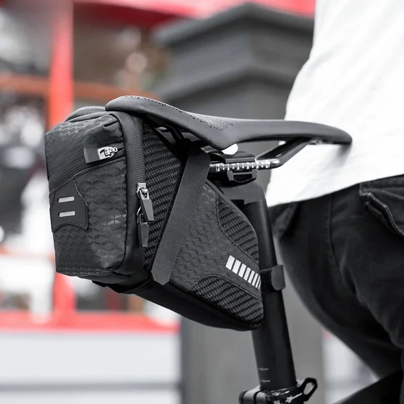 AliExpress Other ROCKBROS Bicycle Tail Bag 1.5L Large Capacity Bike Rear Bag Waterproof MTB Road Storage Bike Bag Saddle Seatpost Cycling Bag