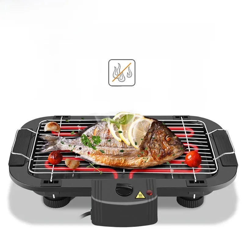 Nouveau 2025 Table électrique gril Barbecue Barbecue jardin Camping cuisine intérieur 1300W