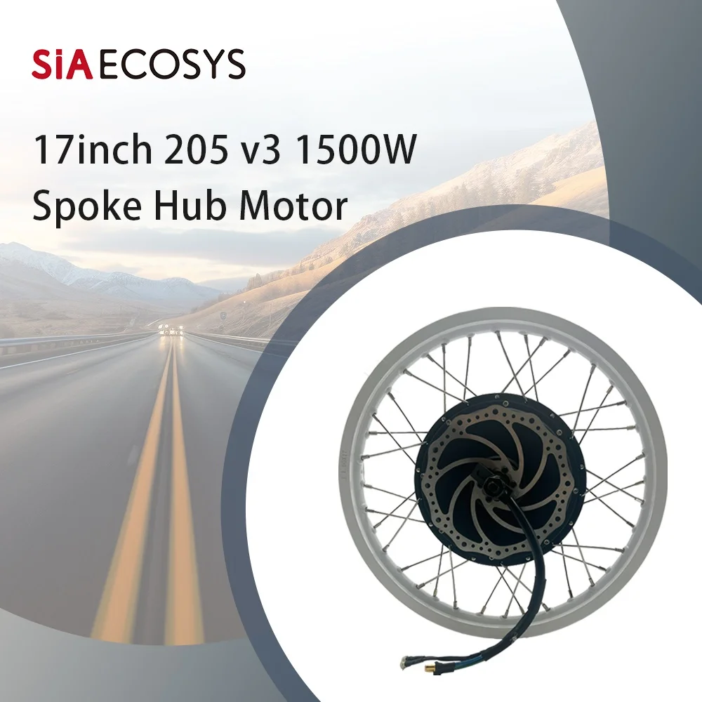 

QS MOTOR 17x1.6inch 1500W V3 Spoke Hub Motor Quick Disassembly BLDC Motor QS205 Model from SIAECOSYS
